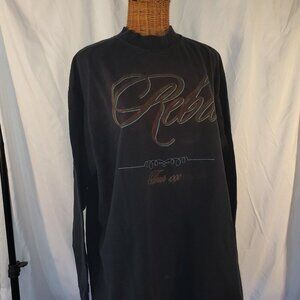Women's Long Sleeve REBA 1990 Tour Concert Tee Black, One Size Fits All